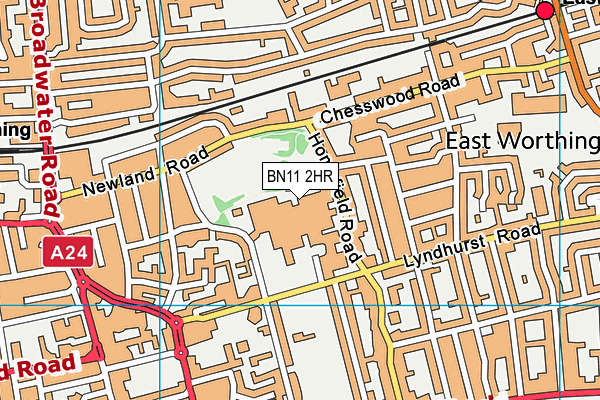 BN11 2HR map - OS VectorMap District (Ordnance Survey) BN11 2HR map - OS VectorMap District (Ordnance Survey)