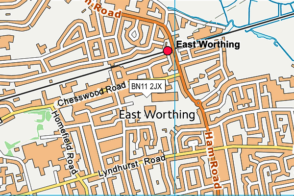 BN11 2JX map - OS VectorMap District (Ordnance Survey) BN11 2JX map - OS VectorMap District (Ordnance Survey)