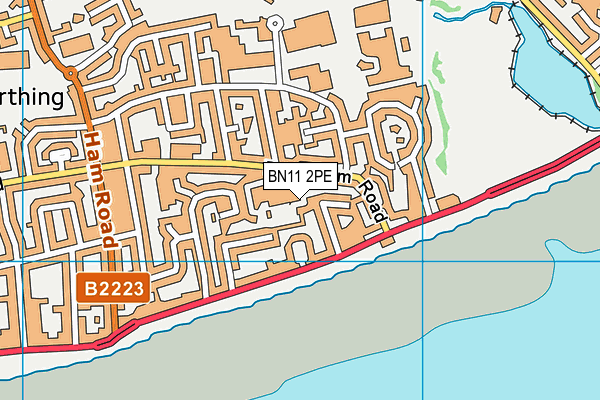 BN11 2PE map - OS VectorMap District (Ordnance Survey) BN11 2PE map - OS VectorMap District (Ordnance Survey)