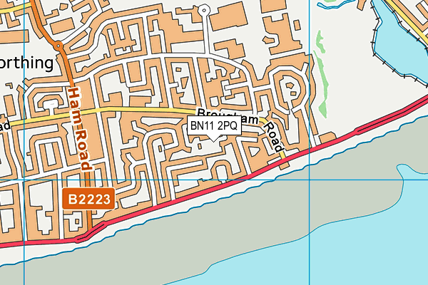 BN11 2PQ map - OS VectorMap District (Ordnance Survey) BN11 2PQ map - OS VectorMap District (Ordnance Survey)