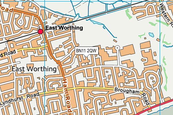 BN11 2QW map - OS VectorMap District (Ordnance Survey) BN11 2QW map - OS VectorMap District (Ordnance Survey)