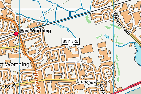 BN11 2RU map - OS VectorMap District (Ordnance Survey) BN11 2RU map - OS VectorMap District (Ordnance Survey)