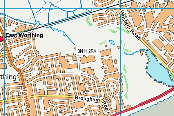 BN11 2RX map - OS VectorMap District (Ordnance Survey) BN11 2RX map - OS VectorMap District (Ordnance Survey)