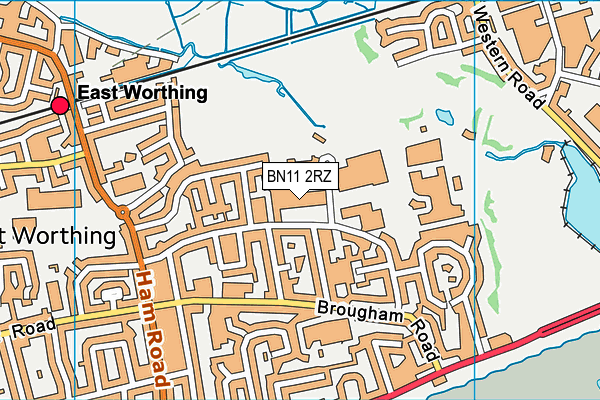 BN11 2RZ map - OS VectorMap District (Ordnance Survey) BN11 2RZ map - OS VectorMap District (Ordnance Survey)