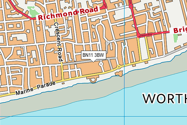 BN11 3BW map - OS VectorMap District (Ordnance Survey) BN11 3BW map - OS VectorMap District (Ordnance Survey)
