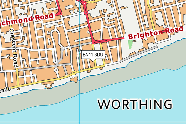 BN11 3DU map - OS VectorMap District (Ordnance Survey) BN11 3DU map - OS VectorMap District (Ordnance Survey)