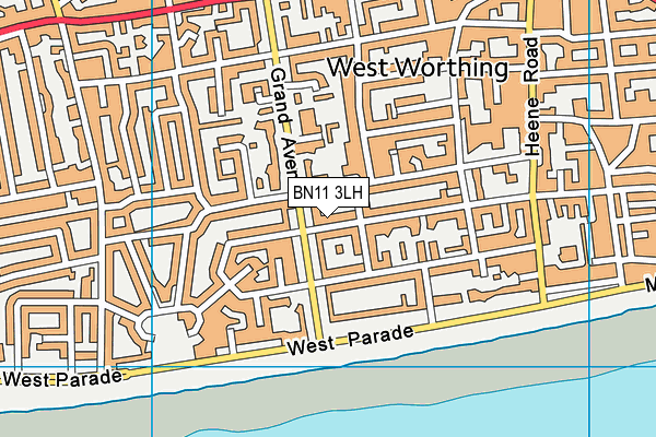 BN11 3LH map - OS VectorMap District (Ordnance Survey) BN11 3LH map - OS VectorMap District (Ordnance Survey)