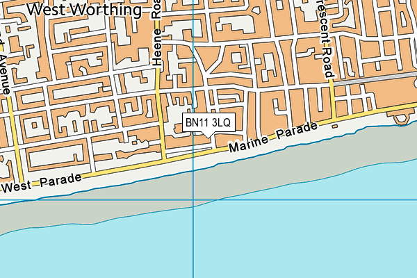 BN11 3LQ map - OS VectorMap District (Ordnance Survey) BN11 3LQ map - OS VectorMap District (Ordnance Survey)