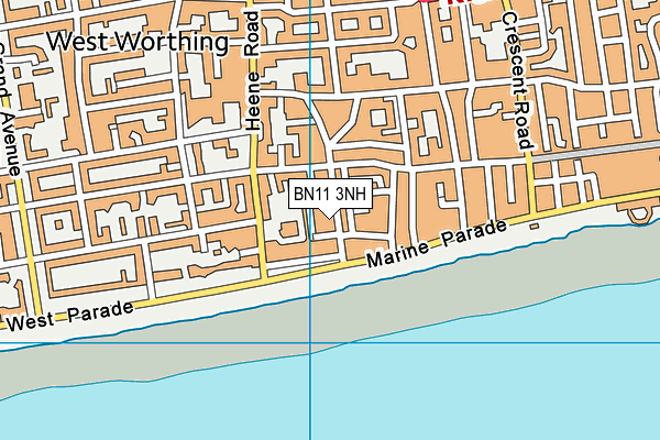 BN11 3NH map - OS VectorMap District (Ordnance Survey) BN11 3NH map - OS VectorMap District (Ordnance Survey)