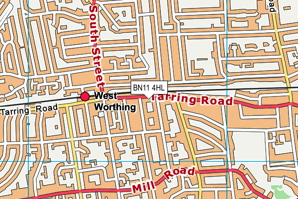 BN11 4HL map - OS VectorMap District (Ordnance Survey) BN11 4HL map - OS VectorMap District (Ordnance Survey)