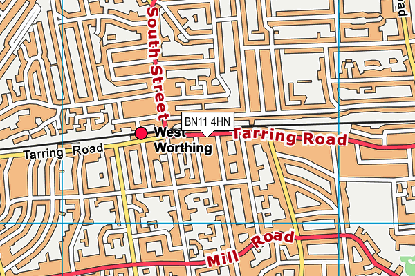 BN11 4HN map - OS VectorMap District (Ordnance Survey) BN11 4HN map - OS VectorMap District (Ordnance Survey)