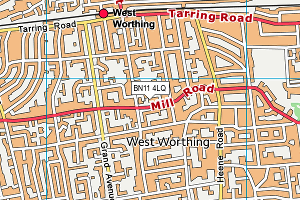 BN11 4LQ map - OS VectorMap District (Ordnance Survey) BN11 4LQ map - OS VectorMap District (Ordnance Survey)