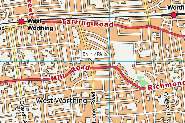 BN11 4PA map - OS VectorMap District (Ordnance Survey) BN11 4PA map - OS VectorMap District (Ordnance Survey)