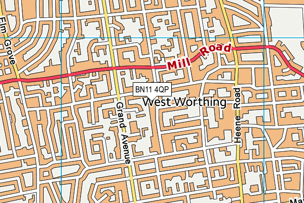 BN11 4QP map - OS VectorMap District (Ordnance Survey) BN11 4QP map - OS VectorMap District (Ordnance Survey)