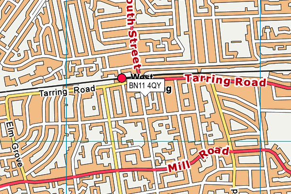 BN11 4QY map - OS VectorMap District (Ordnance Survey) BN11 4QY map - OS VectorMap District (Ordnance Survey)