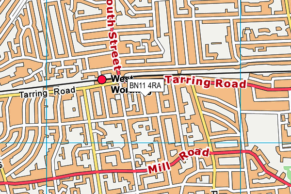 BN11 4RA map - OS VectorMap District (Ordnance Survey) BN11 4RA map - OS VectorMap District (Ordnance Survey)