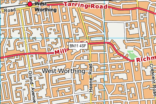 BN11 4SF map - OS VectorMap District (Ordnance Survey) BN11 4SF map - OS VectorMap District (Ordnance Survey)