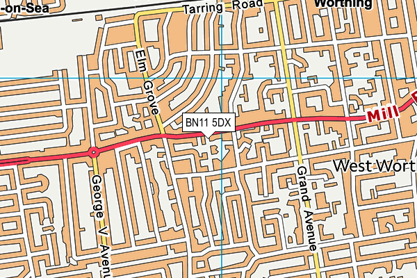 BN11 5DX map - OS VectorMap District (Ordnance Survey) BN11 5DX map - OS VectorMap District (Ordnance Survey)