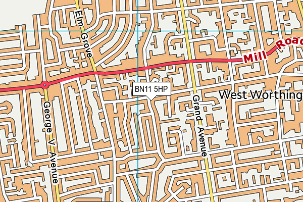 BN11 5HP map - OS VectorMap District (Ordnance Survey) BN11 5HP map - OS VectorMap District (Ordnance Survey)