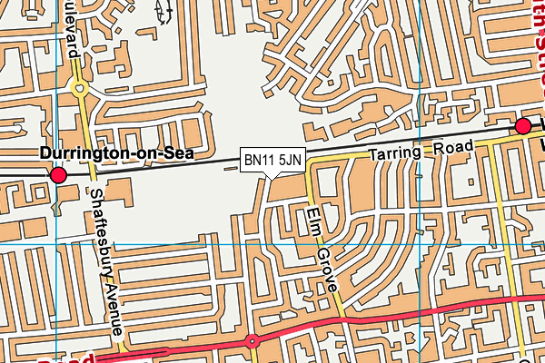 BN11 5JN map - OS VectorMap District (Ordnance Survey) BN11 5JN map - OS VectorMap District (Ordnance Survey)