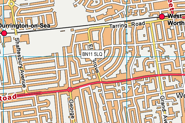 BN11 5LQ map - OS VectorMap District (Ordnance Survey) BN11 5LQ map - OS VectorMap District (Ordnance Survey)