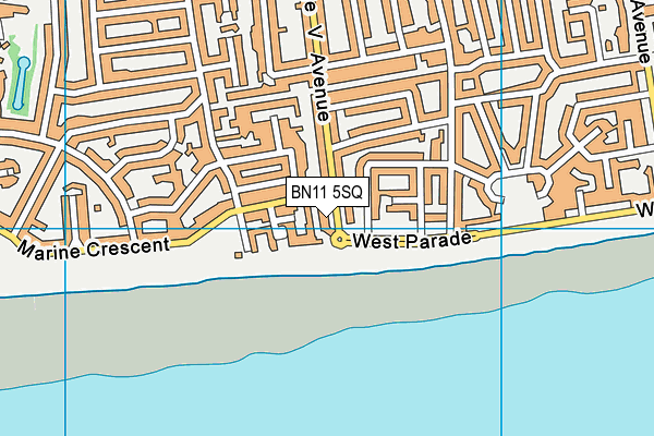 BN11 5SQ map - OS VectorMap District (Ordnance Survey) BN11 5SQ map - OS VectorMap District (Ordnance Survey)
