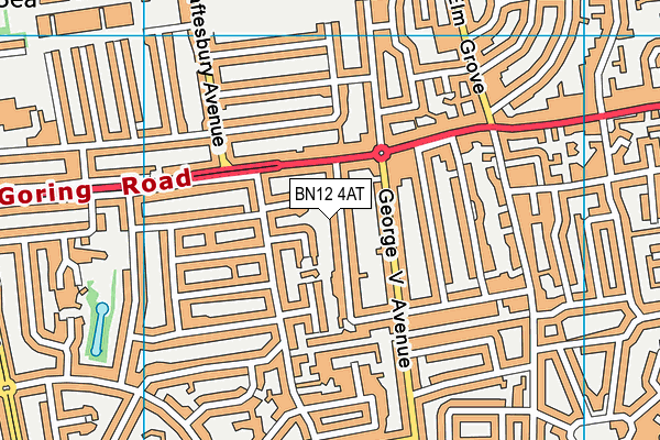 BN12 4AT map - OS VectorMap District (Ordnance Survey) BN12 4AT map - OS VectorMap District (Ordnance Survey)