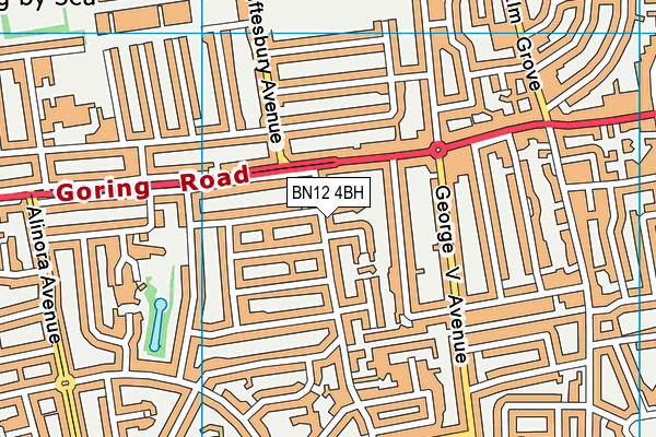 BN12 4BH map - OS VectorMap District (Ordnance Survey) BN12 4BH map - OS VectorMap District (Ordnance Survey)