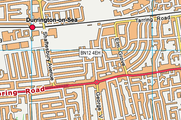 BN12 4EH map - OS VectorMap District (Ordnance Survey) BN12 4EH map - OS VectorMap District (Ordnance Survey)