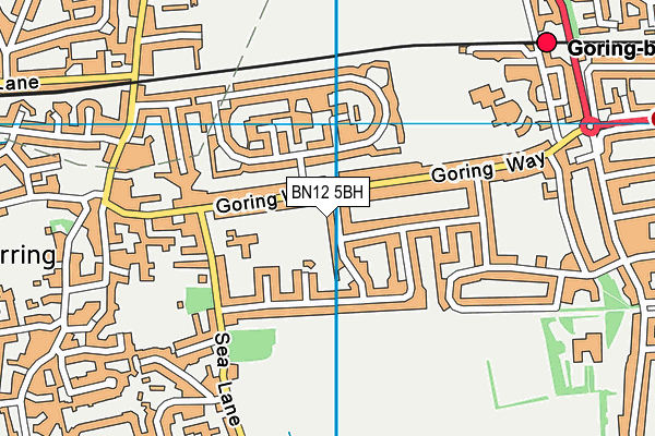 BN12 5BH map - OS VectorMap District (Ordnance Survey) BN12 5BH map - OS VectorMap District (Ordnance Survey)