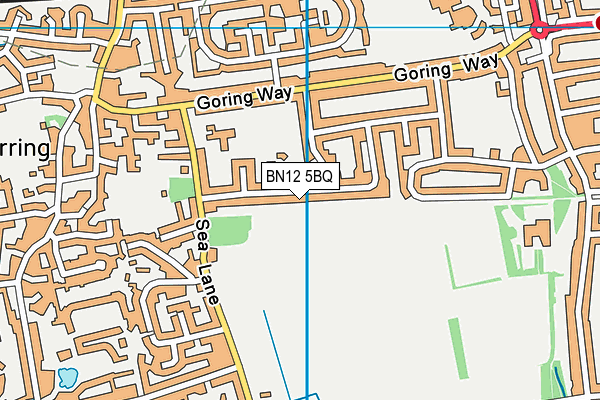 BN12 5BQ map - OS VectorMap District (Ordnance Survey) BN12 5BQ map - OS VectorMap District (Ordnance Survey)