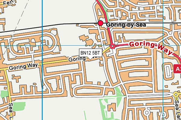 BN12 5BT map - OS VectorMap District (Ordnance Survey) BN12 5BT map - OS VectorMap District (Ordnance Survey)