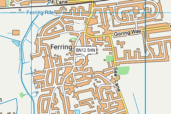 BN12 5HN map - OS VectorMap District (Ordnance Survey) BN12 5HN map - OS VectorMap District (Ordnance Survey)