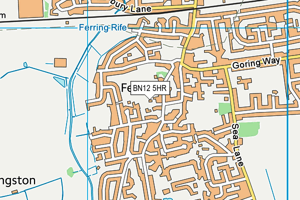 BN12 5HR map - OS VectorMap District (Ordnance Survey) BN12 5HR map - OS VectorMap District (Ordnance Survey)
