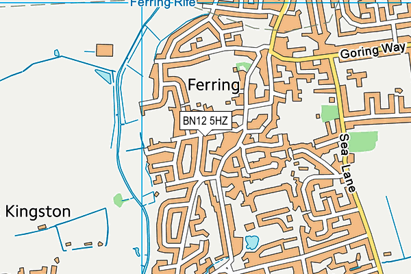 BN12 5HZ map - OS VectorMap District (Ordnance Survey) BN12 5HZ map - OS VectorMap District (Ordnance Survey)