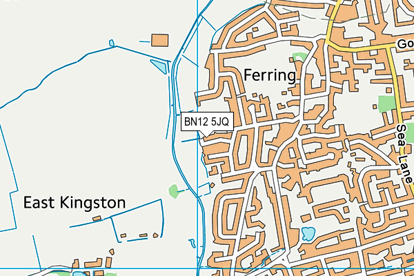BN12 5JQ map - OS VectorMap District (Ordnance Survey) BN12 5JQ map - OS VectorMap District (Ordnance Survey)