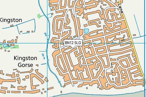 BN12 5LG map - OS VectorMap District (Ordnance Survey) BN12 5LG map - OS VectorMap District (Ordnance Survey)