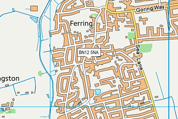BN12 5NA map - OS VectorMap District (Ordnance Survey) BN12 5NA map - OS VectorMap District (Ordnance Survey)