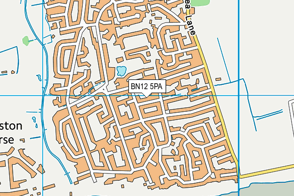 BN12 5PA map - OS VectorMap District (Ordnance Survey) BN12 5PA map - OS VectorMap District (Ordnance Survey)