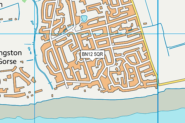 BN12 5QR map - OS VectorMap District (Ordnance Survey) BN12 5QR map - OS VectorMap District (Ordnance Survey)