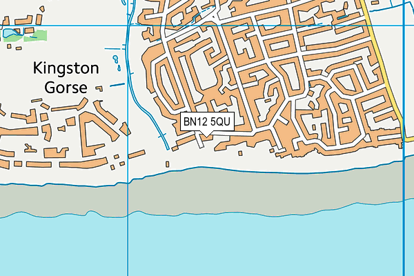 BN12 5QU map - OS VectorMap District (Ordnance Survey) BN12 5QU map - OS VectorMap District (Ordnance Survey)