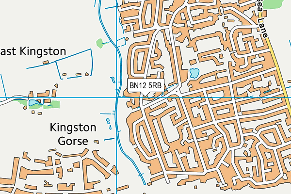BN12 5RB map - OS VectorMap District (Ordnance Survey) BN12 5RB map - OS VectorMap District (Ordnance Survey)