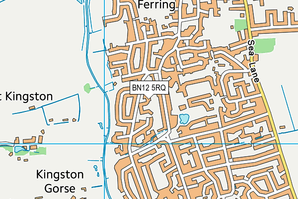 BN12 5RQ map - OS VectorMap District (Ordnance Survey) BN12 5RQ map - OS VectorMap District (Ordnance Survey)