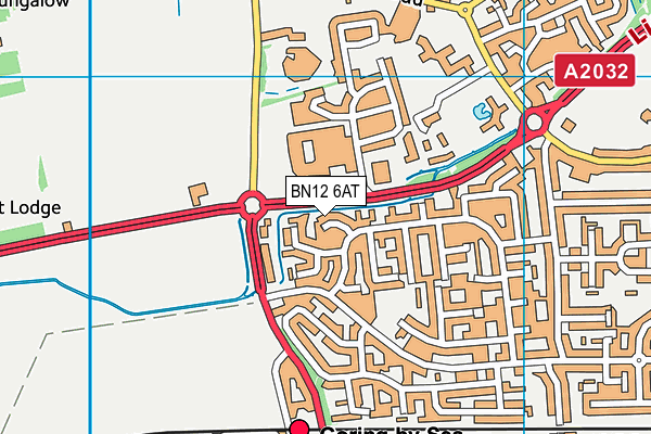 BN12 6AT map - OS VectorMap District (Ordnance Survey) BN12 6AT map - OS VectorMap District (Ordnance Survey)