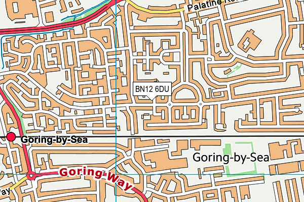 BN12 6DU map - OS VectorMap District (Ordnance Survey) BN12 6DU map - OS VectorMap District (Ordnance Survey)