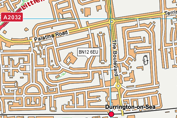 BN12 6EU map - OS VectorMap District (Ordnance Survey) BN12 6EU map - OS VectorMap District (Ordnance Survey)
