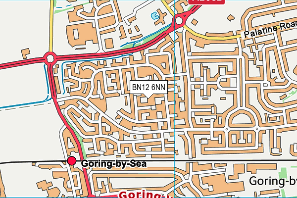 BN12 6NN map - OS VectorMap District (Ordnance Survey) BN12 6NN map - OS VectorMap District (Ordnance Survey)