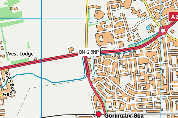 BN12 6NP map - OS VectorMap District (Ordnance Survey) BN12 6NP map - OS VectorMap District (Ordnance Survey)
