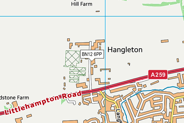 BN12 6PP map - OS VectorMap District (Ordnance Survey) BN12 6PP map - OS VectorMap District (Ordnance Survey)