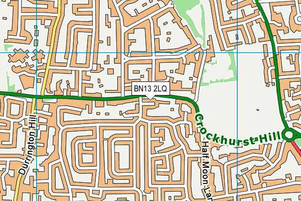 BN13 2LQ map - OS VectorMap District (Ordnance Survey) BN13 2LQ map - OS VectorMap District (Ordnance Survey)